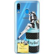 Прозрачный чехол Uprint Samsung A305 Galaxy A30 City Girl