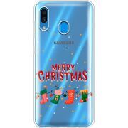 Прозрачный чехол Uprint Samsung A305 Galaxy A30 Merry Christmas