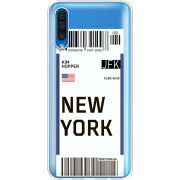 Прозрачный чехол Uprint Samsung A505 Galaxy A50 Ticket New York