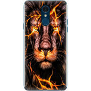 Чехол Uprint LG Q7 / Q7 Plus  Fire Lion
