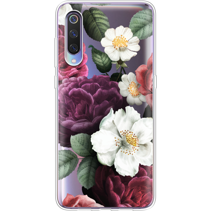 Прозрачный чехол Uprint Xiaomi Mi 9 Floral Dark Dreams