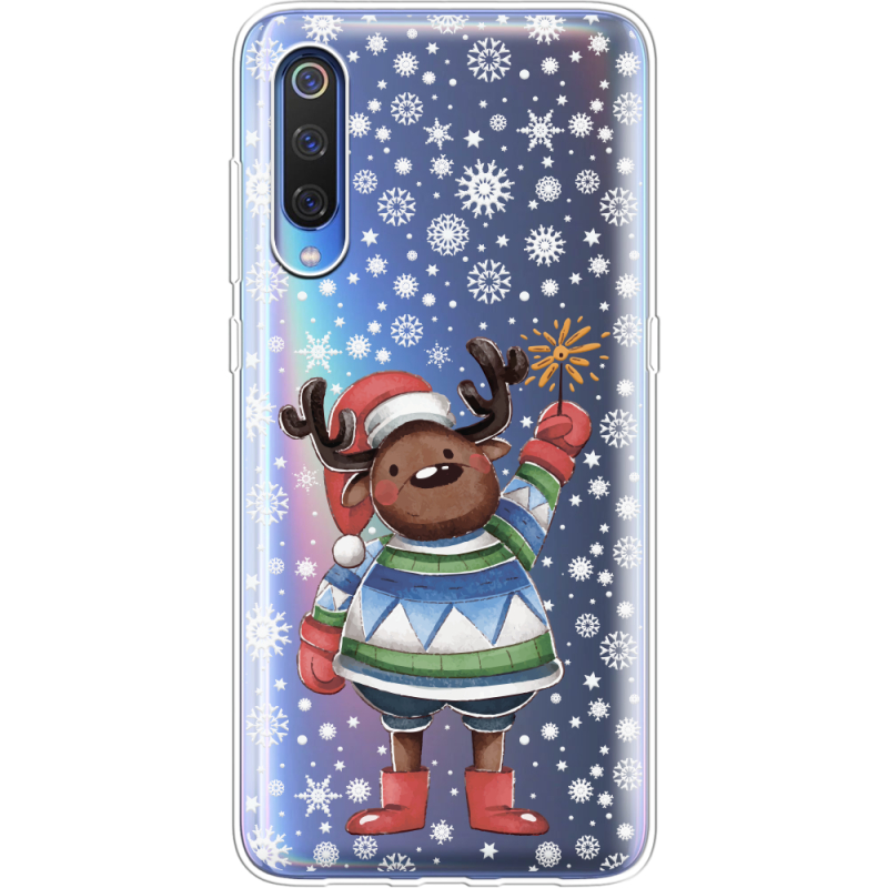 Прозрачный чехол Uprint Xiaomi Mi 9 SE Christmas Deer with Snow