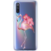 Прозрачный чехол Uprint Xiaomi Mi 9 SE Floral Flamingo