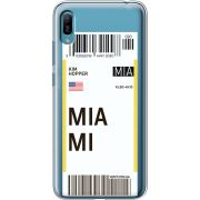 Прозрачный чехол Uprint Huawei Y6 2019 Ticket Miami