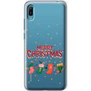 Прозрачный чехол Uprint Huawei Y6 2019 Merry Christmas