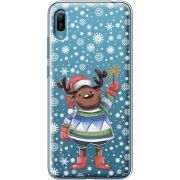 Прозрачный чехол Uprint Huawei Y6 2019 Christmas Deer with Snow