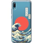 Прозрачный чехол Uprint Huawei Y6 2019 Большая волна в Канагаве