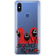 Прозрачный чехол Uprint Xiaomi Mi Mix 3 siquid game люди в красном