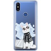 Прозрачный чехол Uprint Xiaomi Mi Mix 3 Cat Style