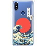 Прозрачный чехол Uprint Xiaomi Mi Mix 3 Большая волна в Канагаве