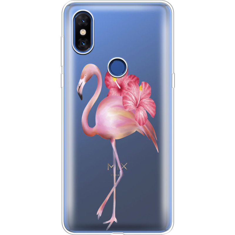 Прозрачный чехол Uprint Xiaomi Mi Mix 3 Floral Flamingo
