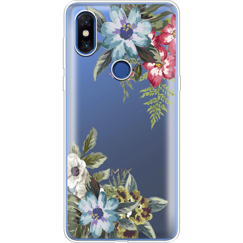 Прозрачный чехол Uprint Xiaomi Mi Mix 3 Floral