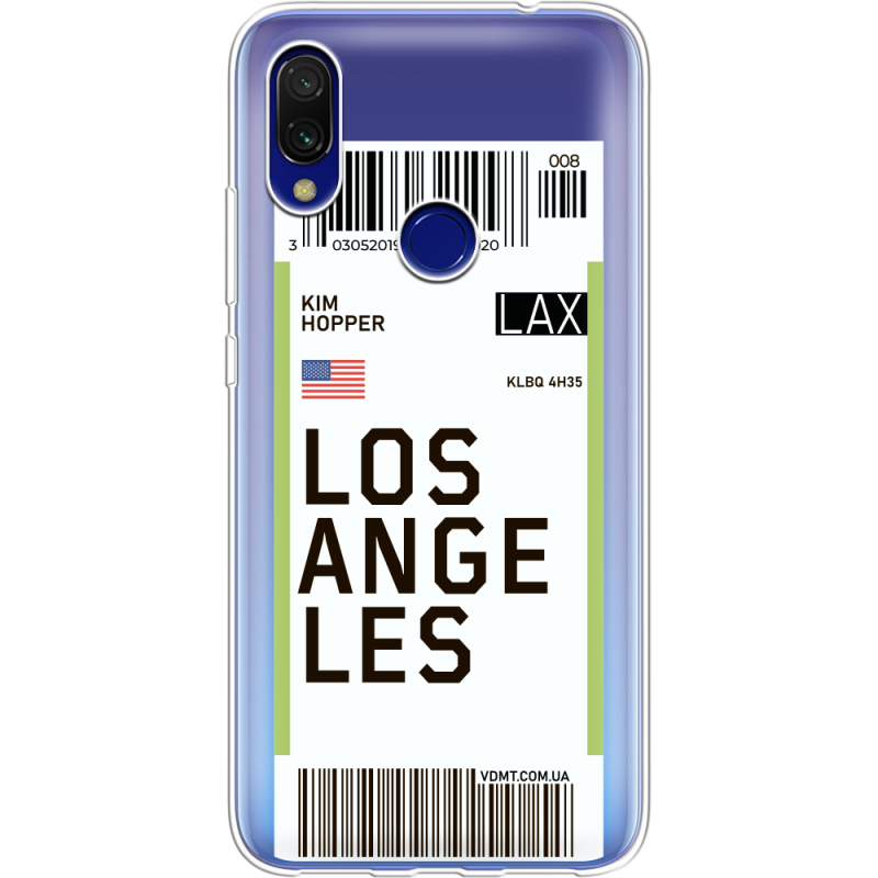 Прозрачный чехол Uprint Xiaomi Redmi 7 Ticket Los Angeles