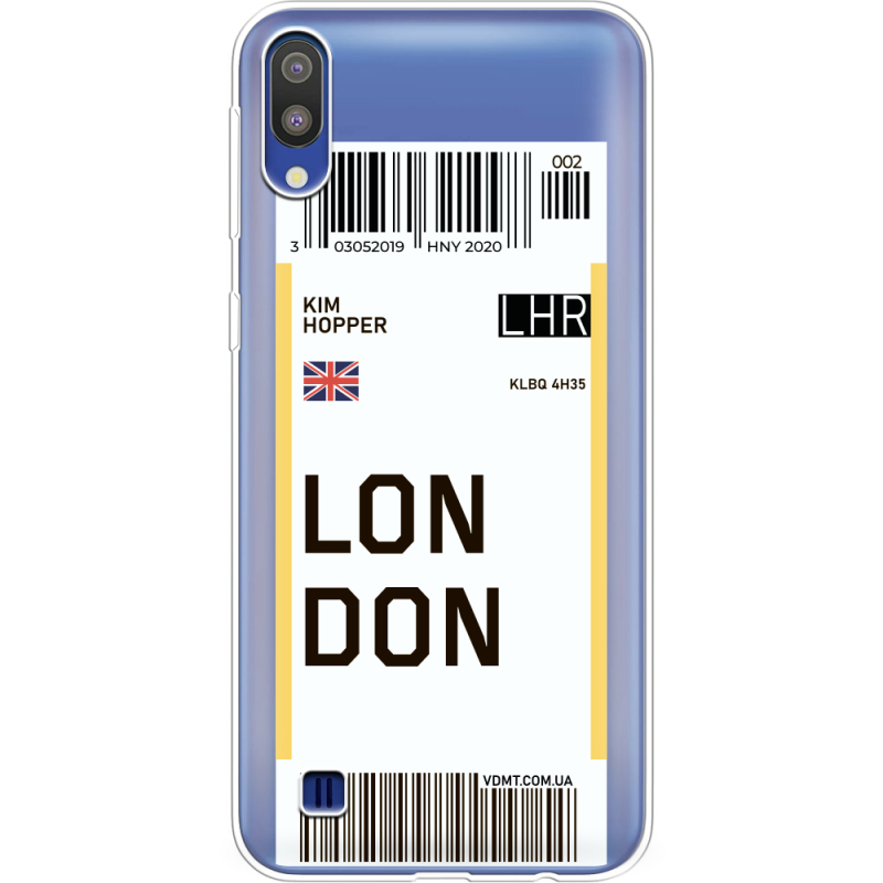 Прозрачный чехол Uprint Samsung M105 Galaxy M10 Ticket London