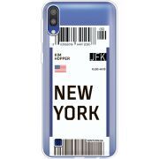 Прозрачный чехол Uprint Samsung M105 Galaxy M10 Ticket New York