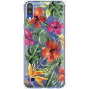 Прозрачный чехол Uprint Samsung M105 Galaxy M10 Tropical Flowers