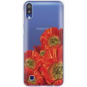 Прозрачный чехол Uprint Samsung M105 Galaxy M10 Red Poppies