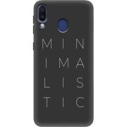 Черный чехол Uprint Samsung M205 Galaxy M20 Minimalistic