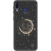 Черный чехол Uprint Samsung M205 Galaxy M20 Moon