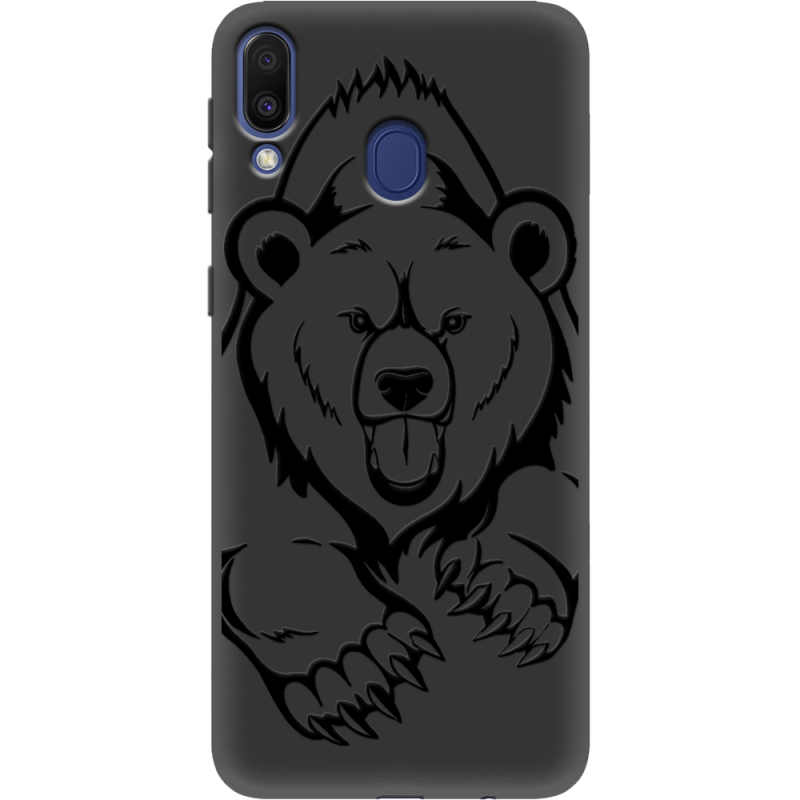 Черный чехол Uprint Samsung M205 Galaxy M20 Grizzly Bear