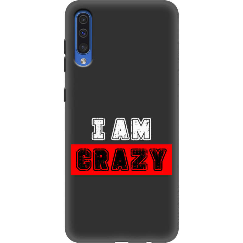 Черный чехол Uprint Samsung A505 Galaxy A50 I'm Crazy
