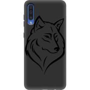 Черный чехол Uprint Samsung A505 Galaxy A50 Wolf