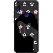 Черный чехол Uprint Xiaomi Redmi 7 Flower Hair