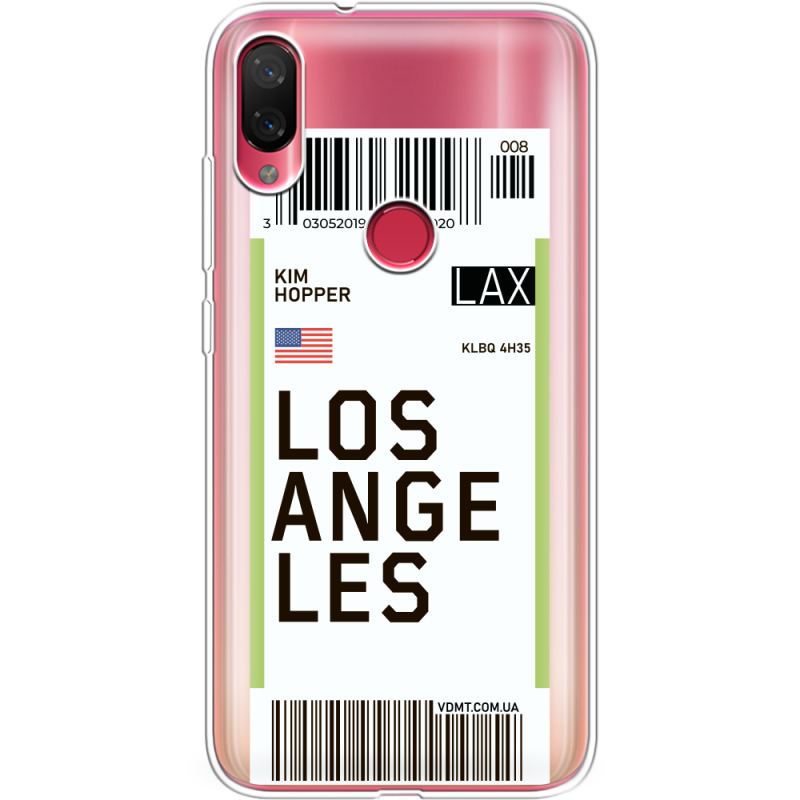 Прозрачный чехол Uprint Xiaomi Mi Play Ticket Los Angeles