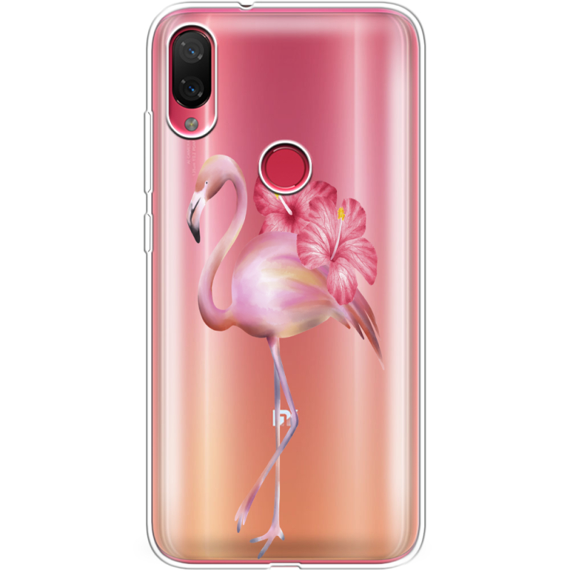Прозрачный чехол Uprint Xiaomi Mi Play Floral Flamingo