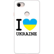 Чехол Uprint Google Pixel 3 XL I love Ukraine