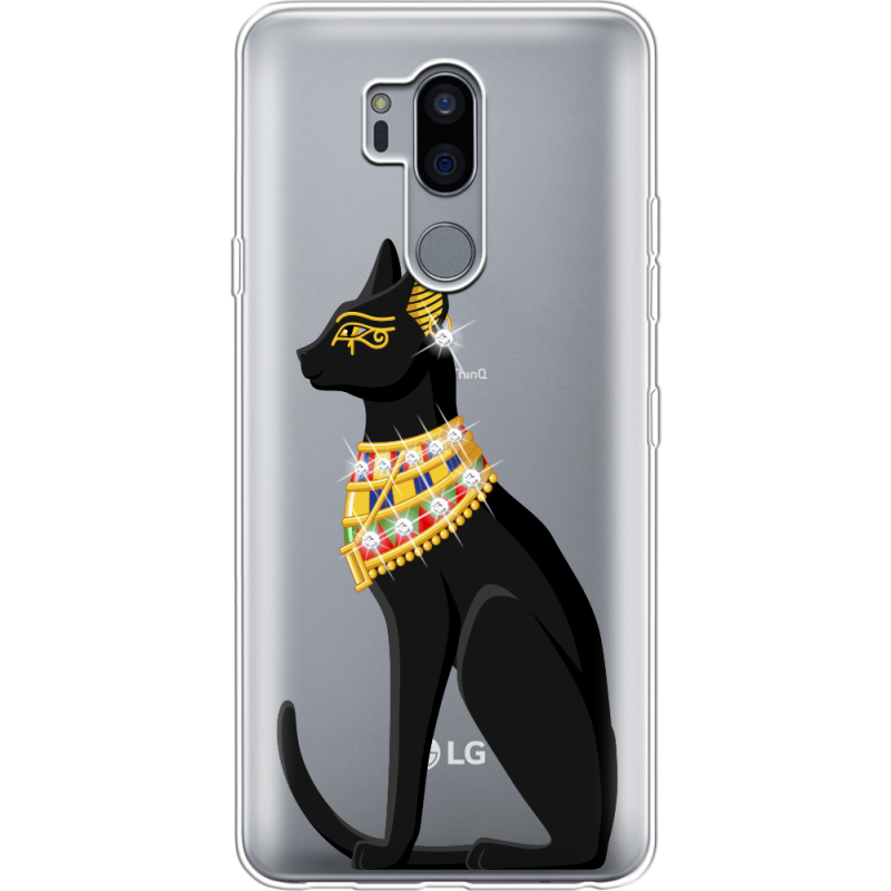 Чехол со стразами LG G7 / G7 Plus ThinQ Egipet Cat