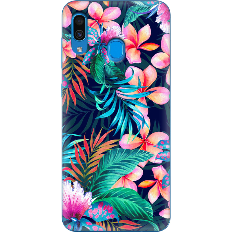 Чехол Uprint Samsung A205 Galaxy A20 flowers in the tropics