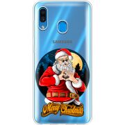 Прозрачный чехол Uprint Samsung A205 Galaxy A20 Cool Santa