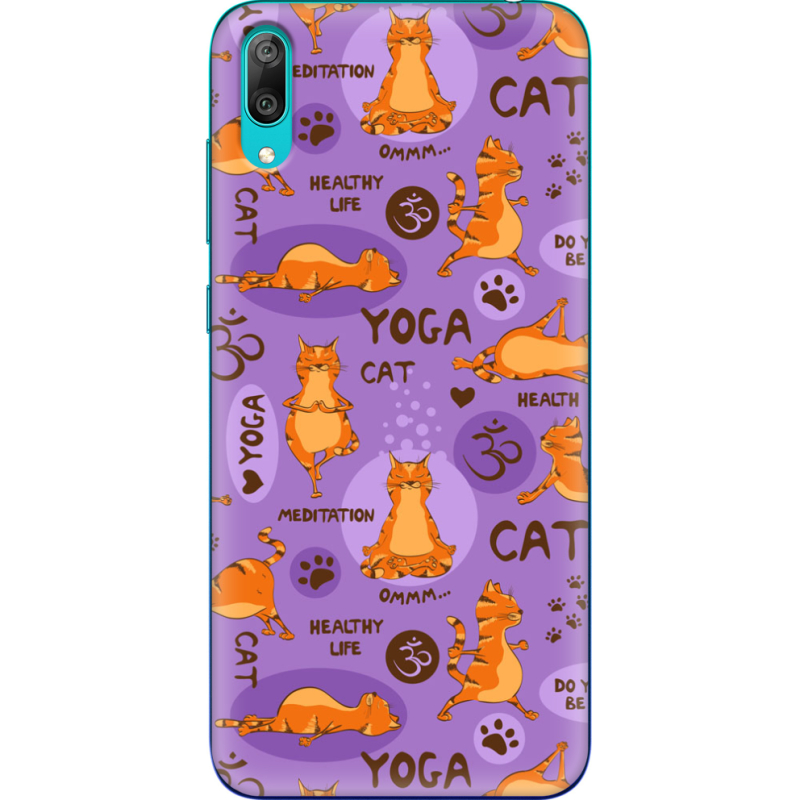 Чехол Uprint Huawei Y7 Pro 2019 Yoga Cat