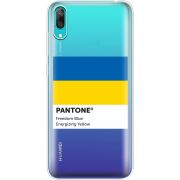 Прозрачный чехол Uprint Huawei Y7 Pro 2019 Pantone вільний синій
