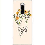 Чехол Uprint Sony Xperia 1 Flower Hands