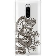 Прозрачный чехол Uprint Sony Xperia 1 Chinese Dragon