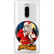 Прозрачный чехол Uprint Sony Xperia 1 Cool Santa