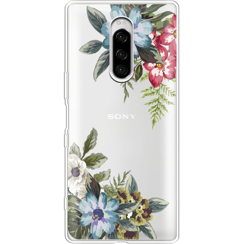 Прозрачный чехол Uprint Sony Xperia 1 Floral