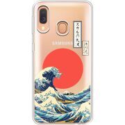 Прозрачный чехол Uprint Samsung A405 Galaxy A40 Большая волна в Канагаве
