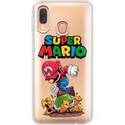 Прозрачный чехол Uprint Samsung A405 Galaxy A40 Super Mario