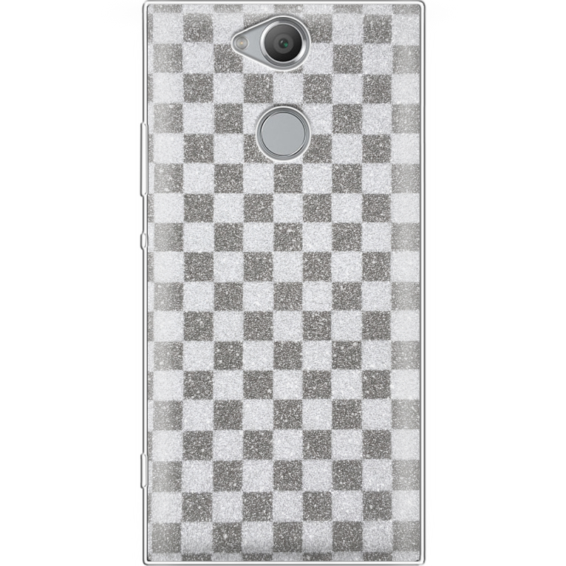 Чехол с блёстками Sony Xperia XA2 H4113 Шахматы