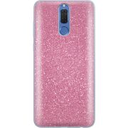 Чехол с блёстками Huawei Mate 10 Lite Розовый