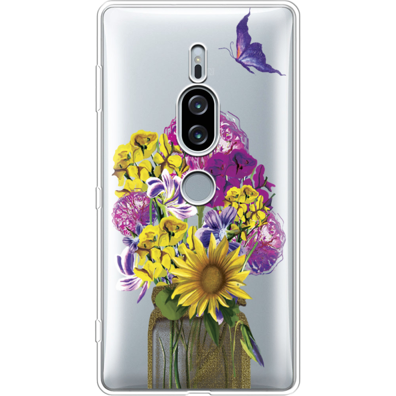 Прозрачный чехол Uprint Sony Xperia XZ2 Premium H8166 My Bouquet