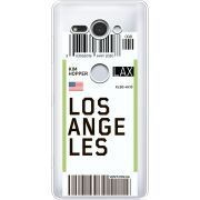 Прозрачный чехол Uprint Sony Xperia XZ2 Compact H8324 Ticket Los Angeles