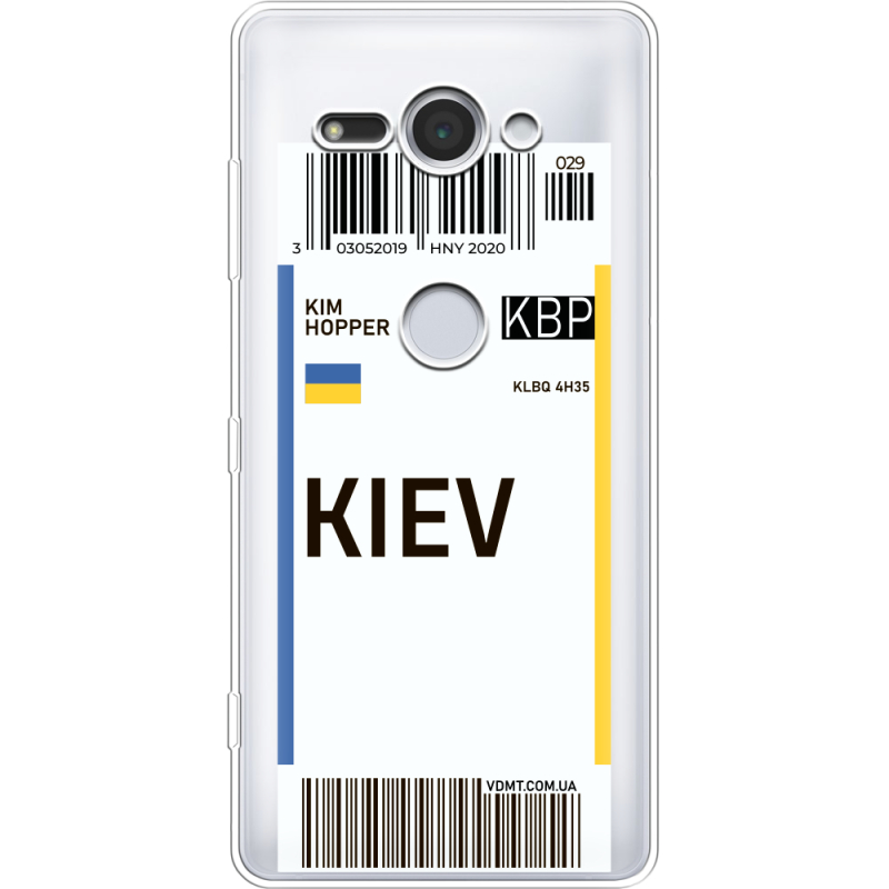 Прозрачный чехол Uprint Sony Xperia XZ2 Compact H8324 Ticket Kiev