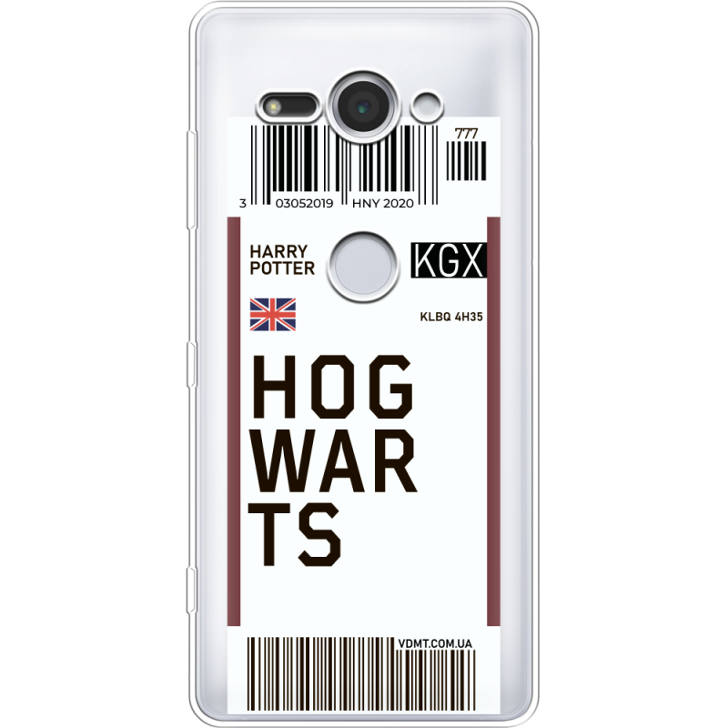 Прозрачный чехол Uprint Sony Xperia XZ2 Compact H8324 Ticket Hogwarts