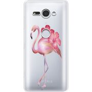 Прозрачный чехол Uprint Sony Xperia XZ2 Compact H8324 Floral Flamingo