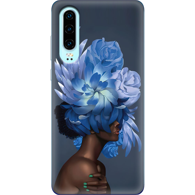Чехол Uprint Huawei P30 Exquisite Blue Flowers