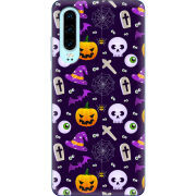 Чехол Uprint Huawei P30 Halloween Purple Mood